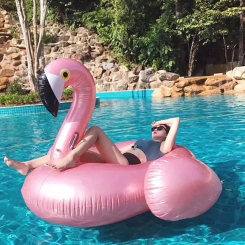 Deluxe Giant Inflatable Flamingo and Swan Pool Floats