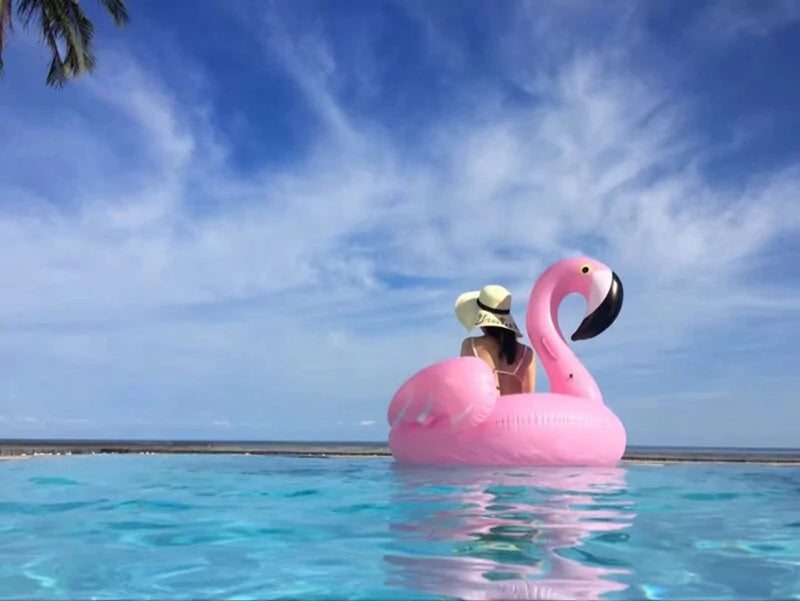 Deluxe Giant Inflatable Flamingo and Swan Pool Floats