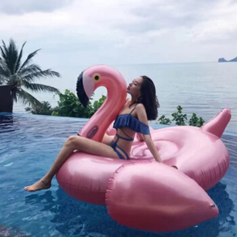 Deluxe Giant Inflatable Flamingo and Swan Pool Floats